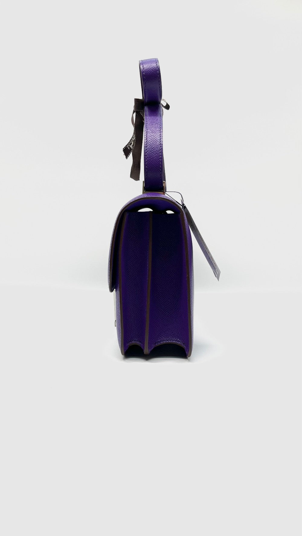 Preowned. Hermes Constance 24 Ultra Violet Epsom PHW. P Square X03|9307