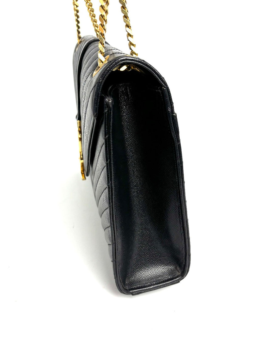 Preowned. YSL Envelope Large Black|11931