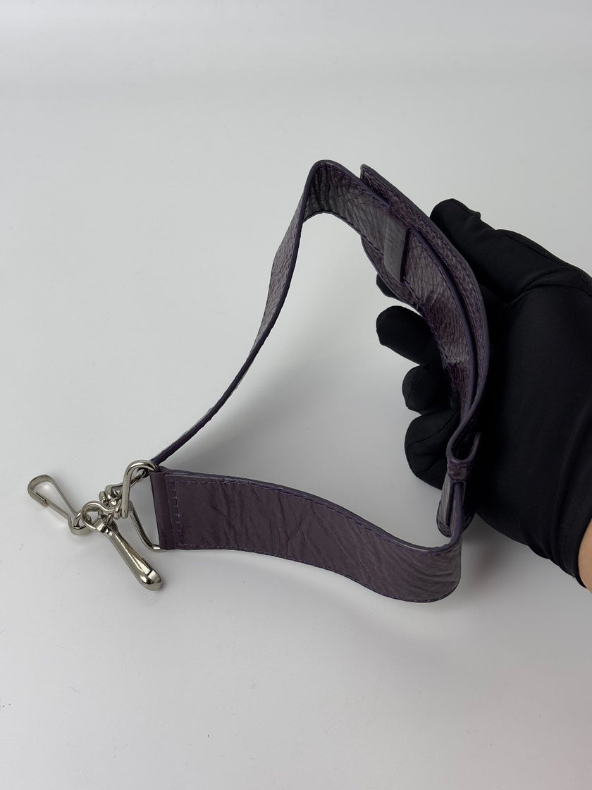 Preowned. Balenciaga Pompom Hobo Violet. 115748-3444|6421