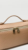 Unused. Loro Piana L19 Extra Pocket Phyton Nude GHW|10264