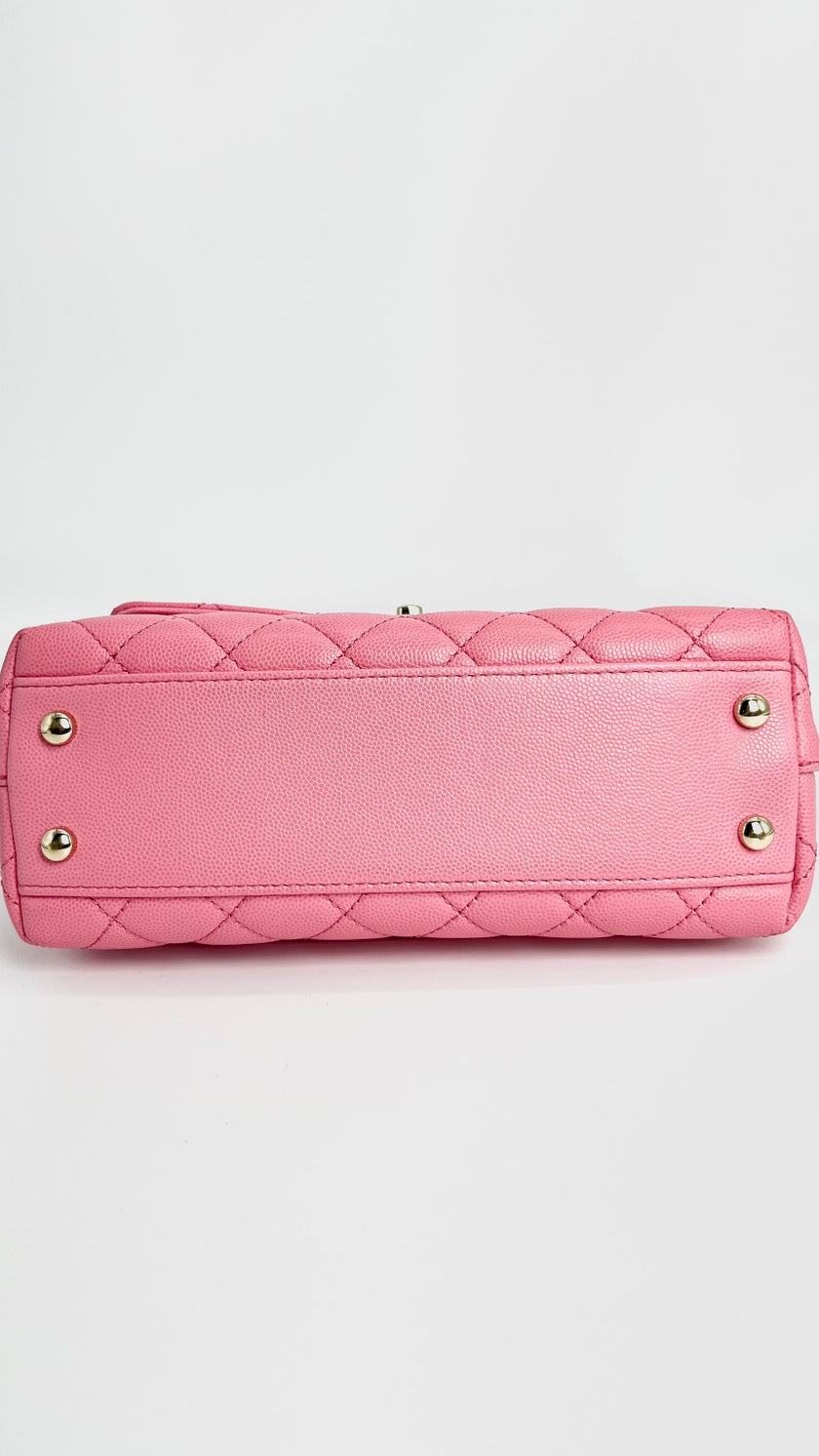 Brand New. Chanel Coco Handle Pink Small. TC3NL80H|3987