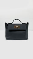 Brand New. Hermes 24/24 21 Evercolor Gris Misty Permabrass HW. WAHT337GM|4998