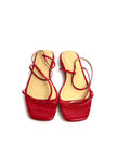 Brand New. Studio Amelia Thongs Croc Red. 37|11689