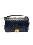 Preowned. Chanel Leboy New Medium Black Lambskin GHW. 21698415|17069