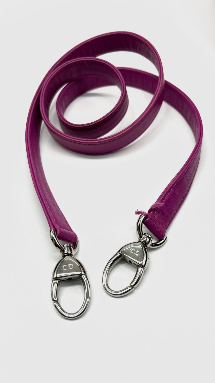 Preowned. Dior Lady Dior Medium Cannage Magenta Pink SHW. 08 MA 0122|12001