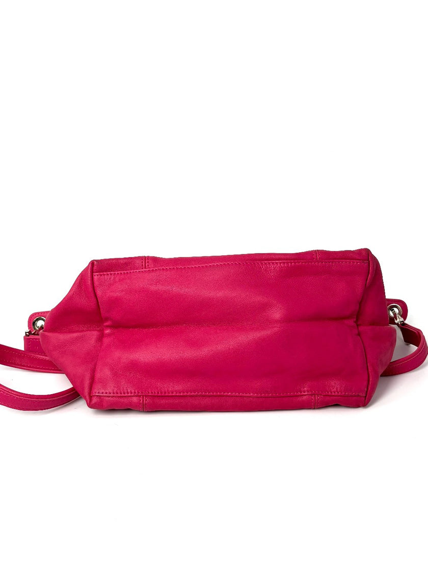 Preowned. Longchamp 2-way Pink|11194