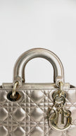 Preowned. Lady Dior Small Bronze GHW|4387