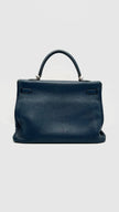 Preowned. Hermes Kelly 35 Blue Marine Togo PHW. N32|16154