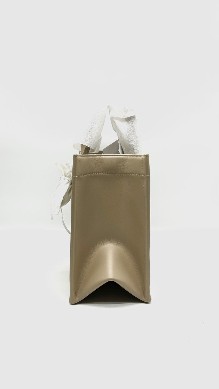 Unused. Dior Book Tote Small Calfskin Powder Beige GHW. 28MA0294|16636