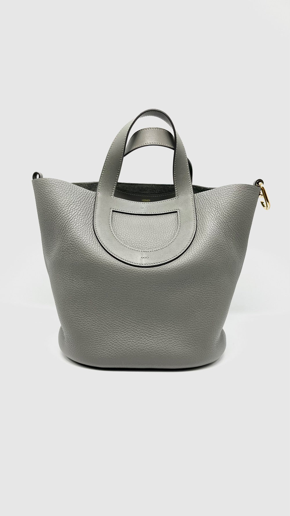 Preowned. Hermes In The Loop 23 Gris Meyer Togo GHW. BBS002ZB|9671