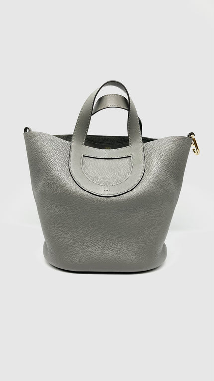 Preowned. Hermes In The Loop 23 Gris Meyer Togo GHW. BBS002ZB|9671