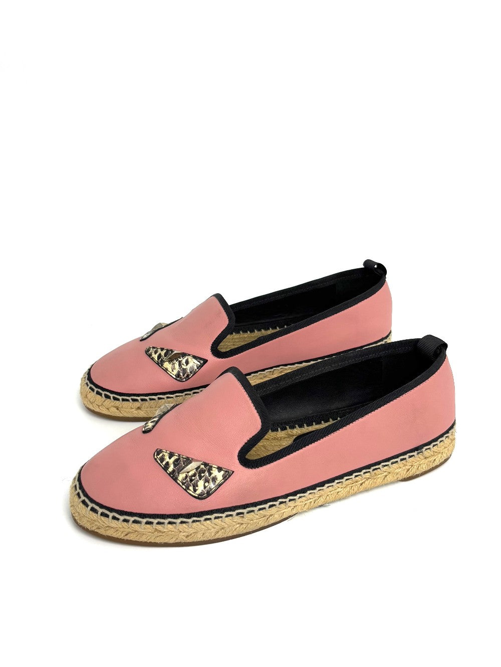 Preowned. Fendi Slip On Pink. 37.5|8326