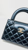 Brand New. Chanel Mini Kelly Blue Marine Lambskin GHW. ENN65939|11652