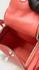 Like New. Hermes Mini Lindy Rose Texas Maxi Quadrille Togo PHW. UMM085NM|9754