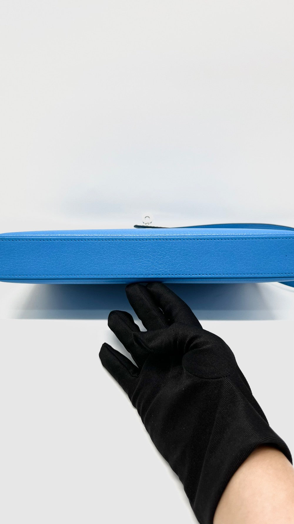 Like New. Hermes Kelly Elan Blue Frida Chevre PHW. BGN940XZ|14891