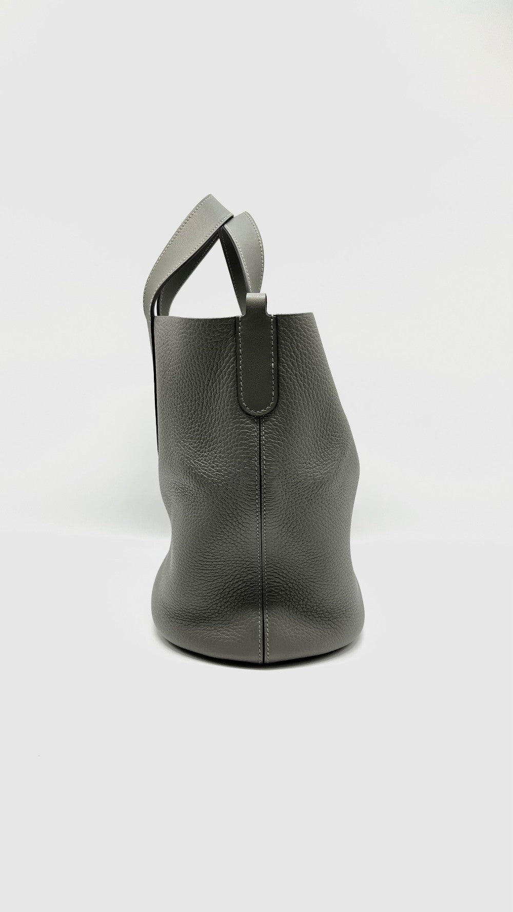 Preowned. Hermes In The Loop 23 Gris Meyer Togo GHW. BBS002ZB|9674