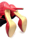 Unused. Dior Ankle Strap Sandals Rouge Moyen. 38 1/2|17842