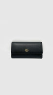 Like New. Gucci GG Marmont Continental Wallet Long Black GHW|13534