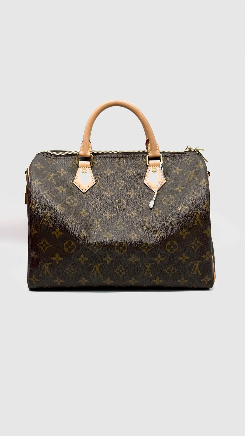 Preowned. LV Speedy Bandouliere 30 Monogram. MIcrochip|11988