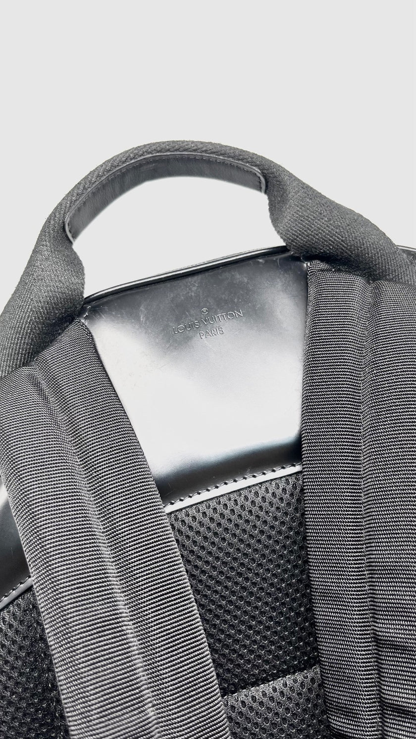 Preowned. LV Michael Backpack Graphite Black. Microchip|13477