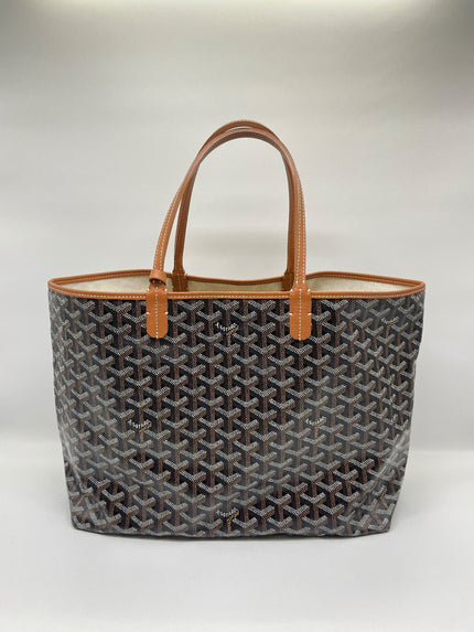 Unused. Goyard St. Louis PM Black/Tan. CHN020238|10078