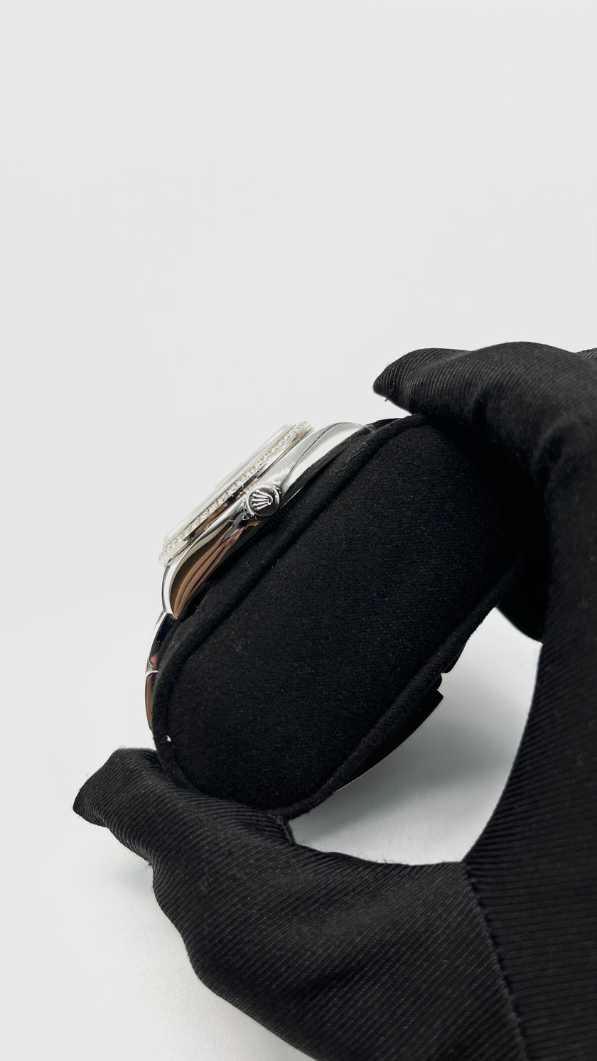 Preowned. Rolex DJ 36mm MOP Dial with Diamonds Steel Oyster Bracelet 12.5 Links 2015|14395