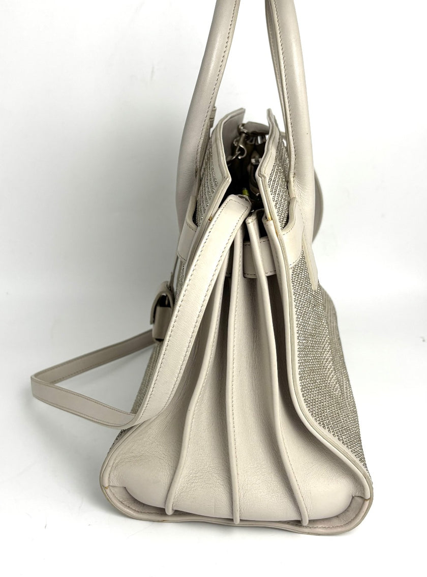 Preowned. YSL Sac de Jour Medium with Studs|11877