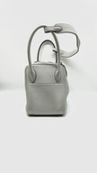 Preowned. Hermes Lindy 26 Blue Pale Clemence PHW. UBY169CZ|10162