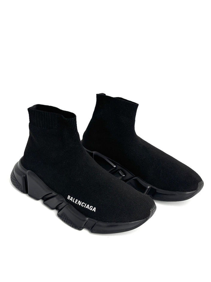 Preowned. Balenciaga Speed Trainer Sneakers Black. 38|12928