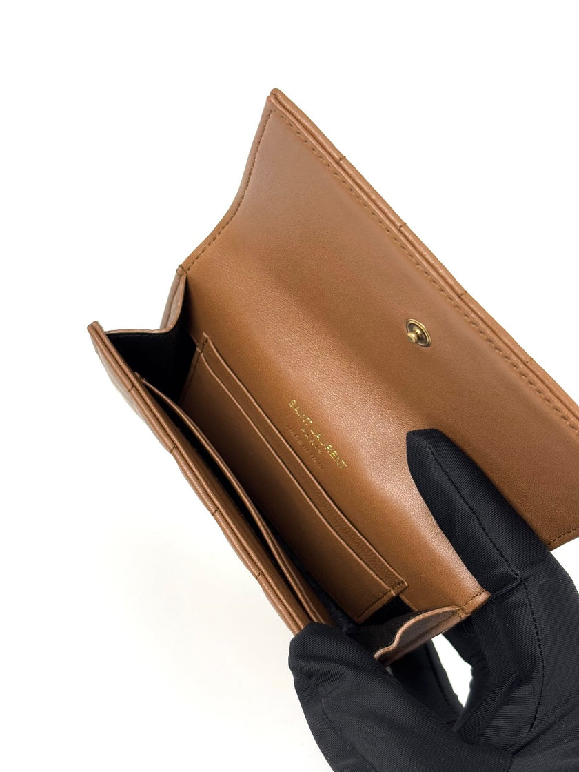 Brand New. YSL Bifold Wallet Brown|7158