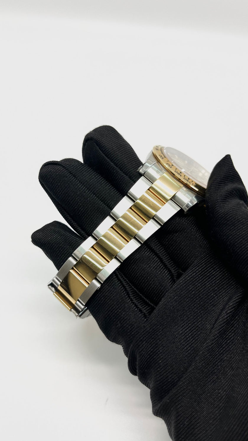 Preowned. Rolex Daytona Champagne Dial Two Tone YG/ Steel 2017 40mm 12.5 links|14384