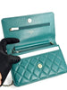 Like New. Chanel WOC Bluegreen. 30836980|4103