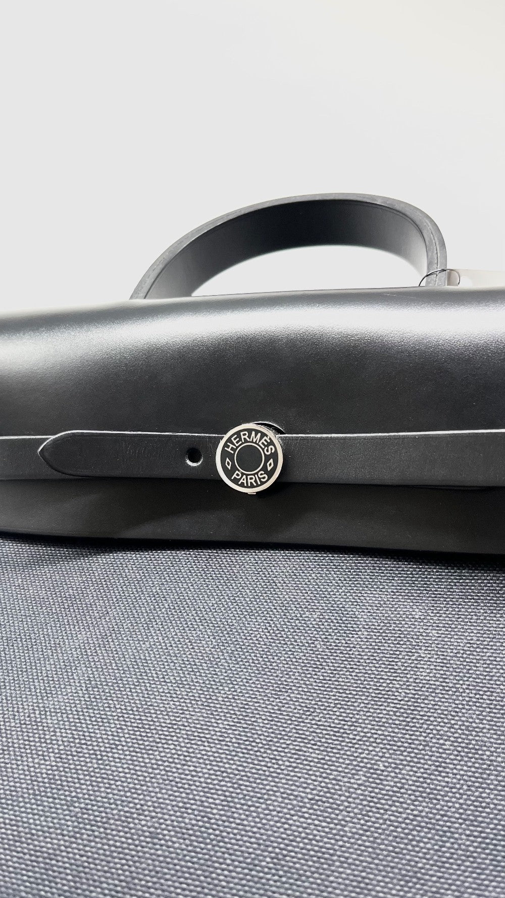 Like New. Hermes Herbag Ado Backpack Black PHW. ZTS006AU|9777