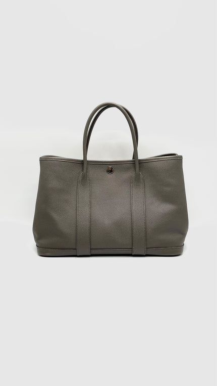Preowned. Hermes GPT 30 Epsom Etain SHW. AMM007KM|15998