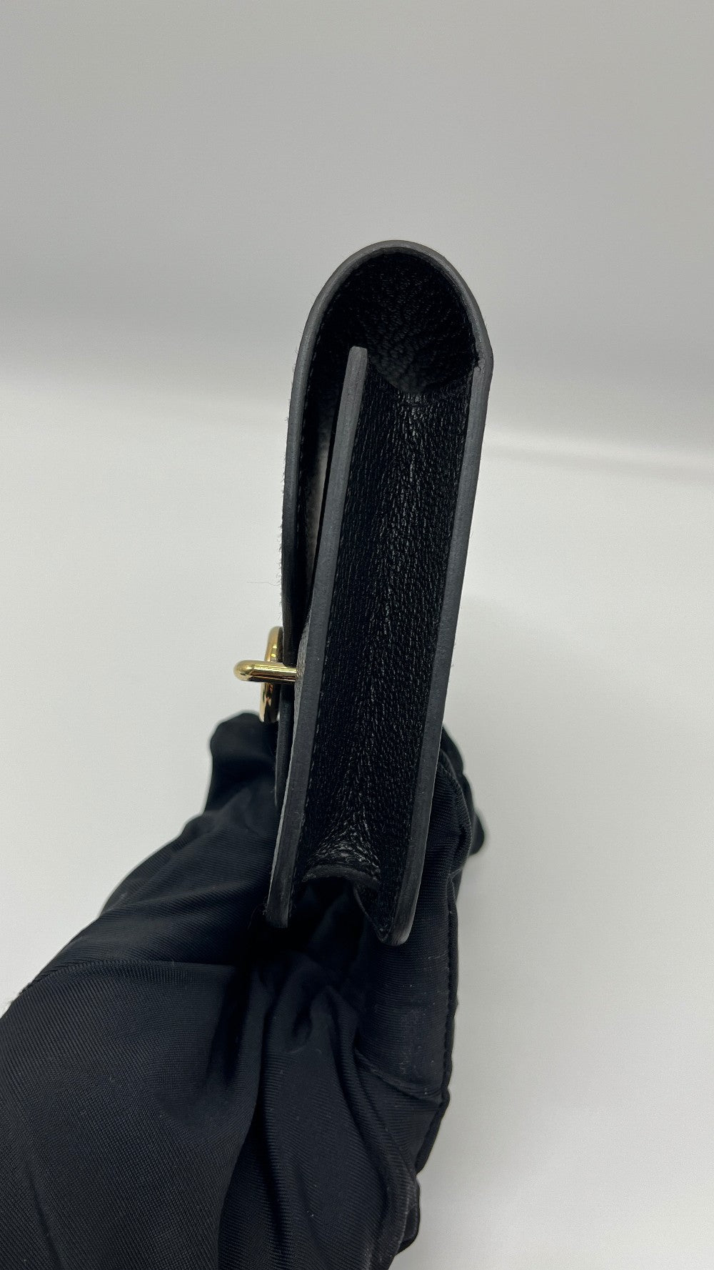 Preowned. Hermes Roulis Slim Passant Black GHW. WAM006UM|5371