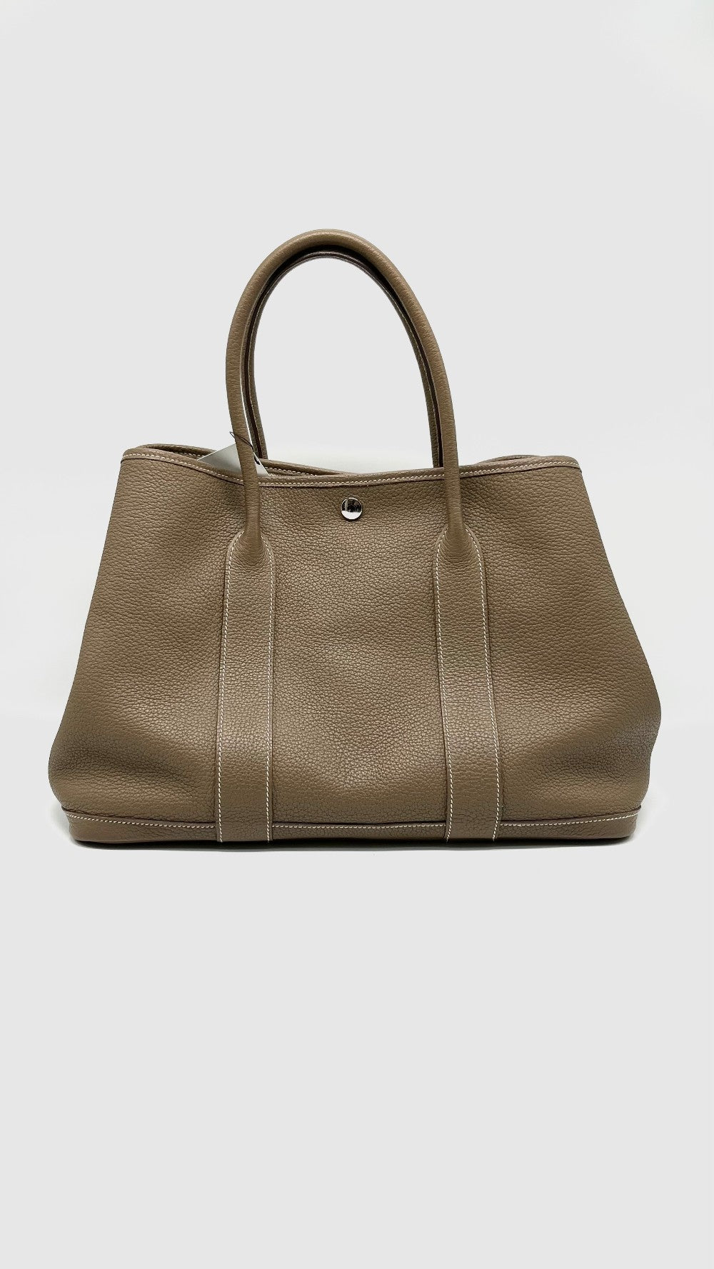 Preowned. Hermes GPT 36 Etoupe Negonda PHW. XMM009AA|13424