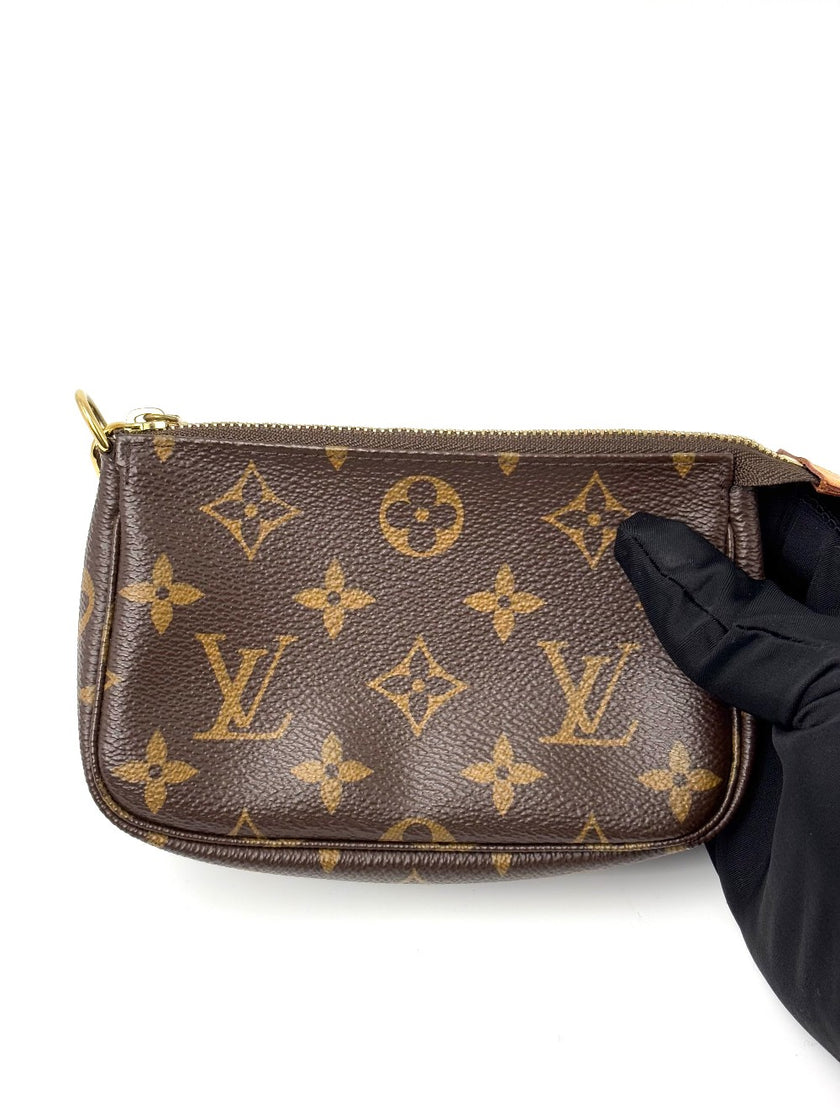 Preowned. LV Mini Pochette Mono. SF4291|6654