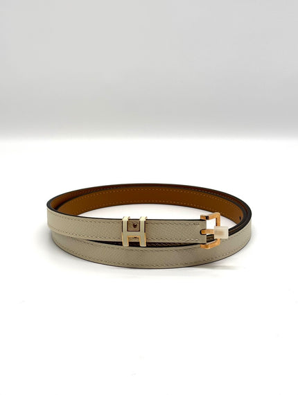 Brand New. Hermes H Pop Belt Craie|8857