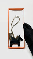 Brand New. Hermes Pegase Charm PM Black/Dark Brown|14534