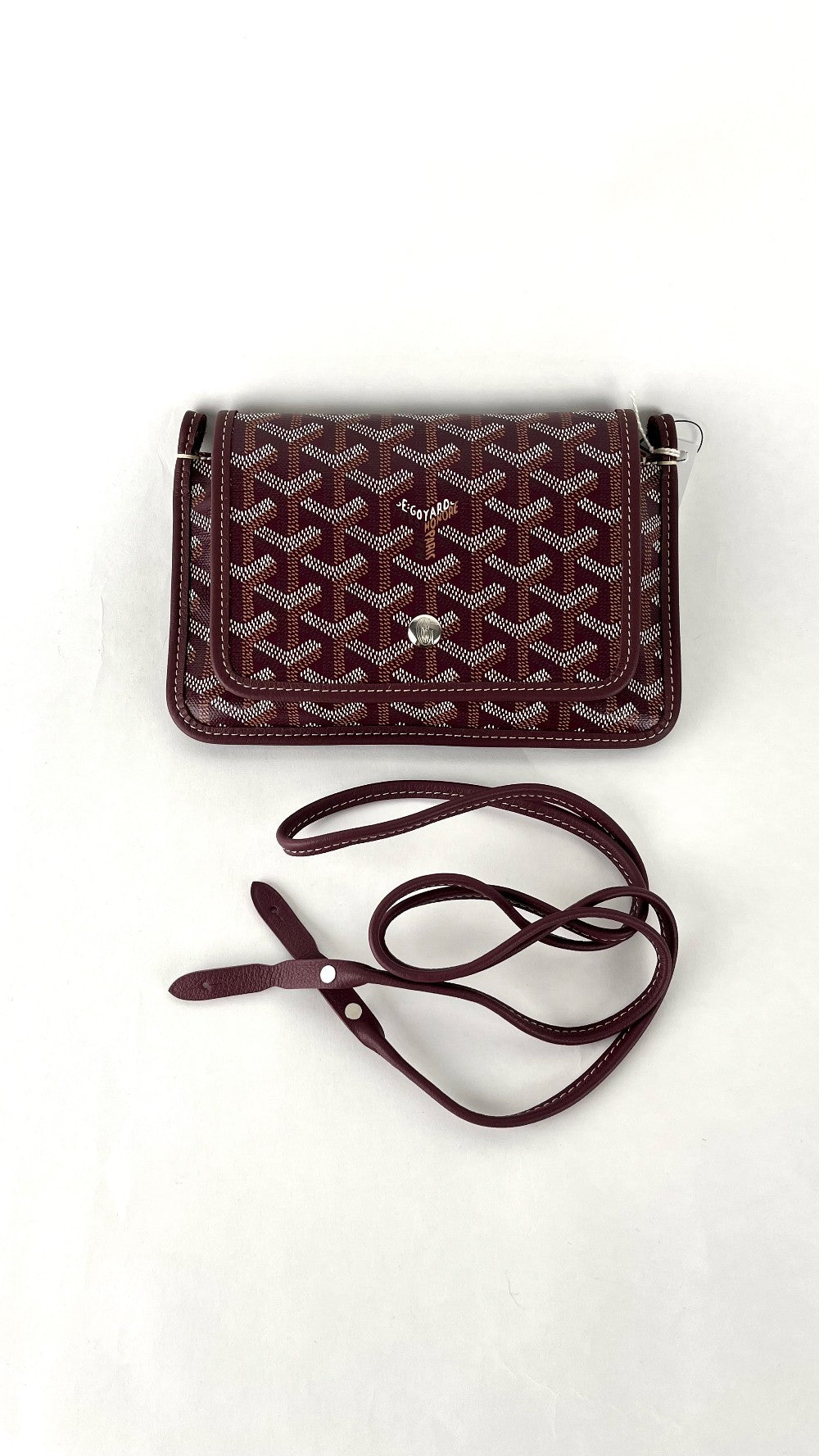 Brand New. Goyard Plumet Pocket Wallet Burgundy. ADM020262|4888