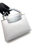 Like New. Lv Capucines BB Python Blue Grey GHW. MI1139|17208
