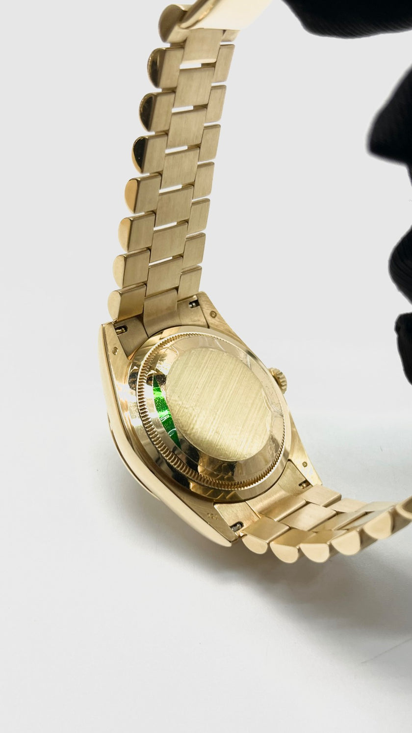 Preowned. Rolex Daydate Computer Dial Diamonds YG President 36MM 2008|16309