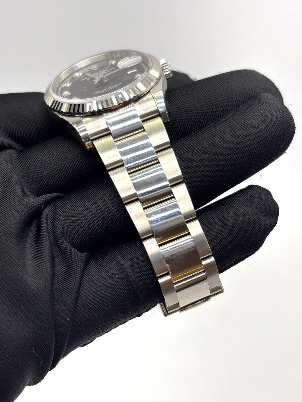 Brand New. Rolex Datejust Black Dial Diamonds Steel Oyster Bracelet 36MM 2025|16848