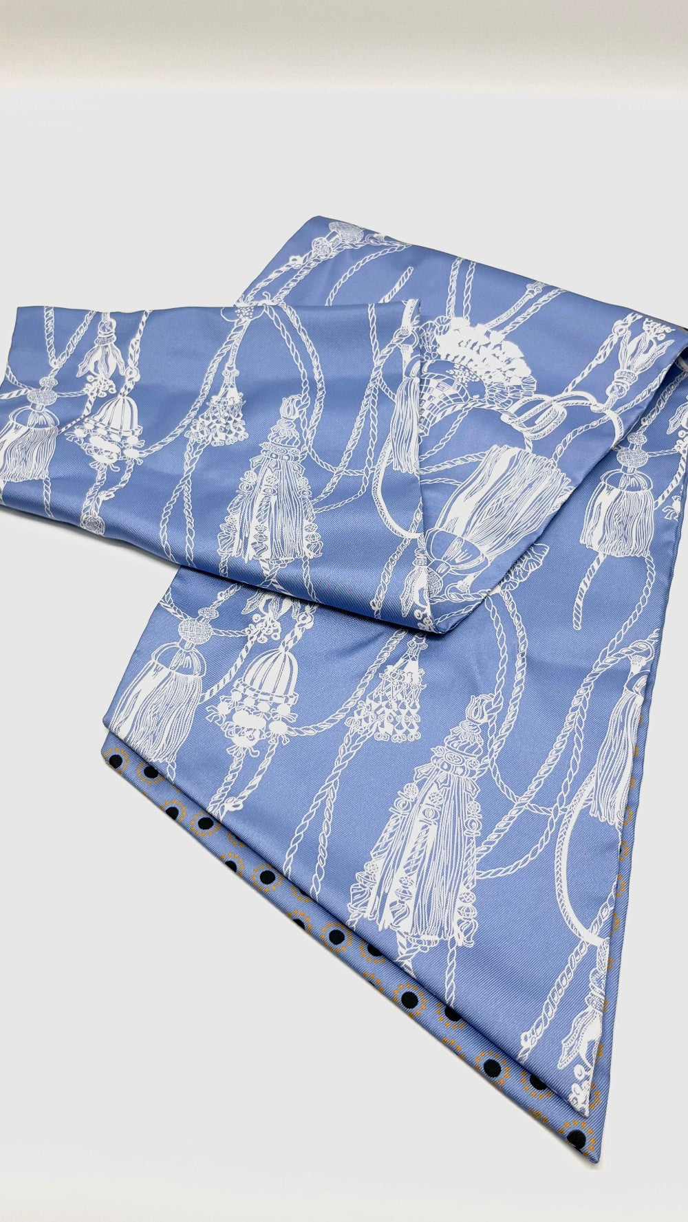 Brand New. Hermes Maxi Twilly Light Blue|9944
