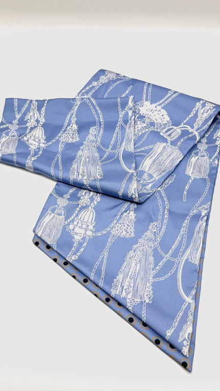 Brand New. Hermes Maxi Twilly Light Blue|9944