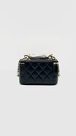 Brand New. Chanel Small Vanity Case Black Lambskin GHW. APU84T06|15116