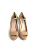 Preowned. Miu Miu Heel Glitter Nude. 38|12642
