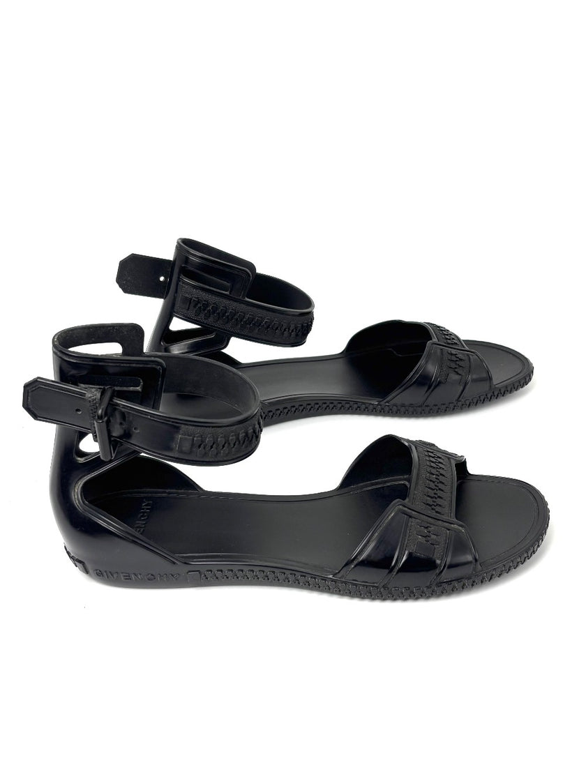 Brand New. Givenchy Jelly Flats Black. 39|7688