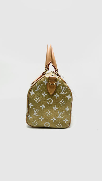 Brand New. LV Speedy P9 Bandouliere 25 Gold Kintsugi|16683