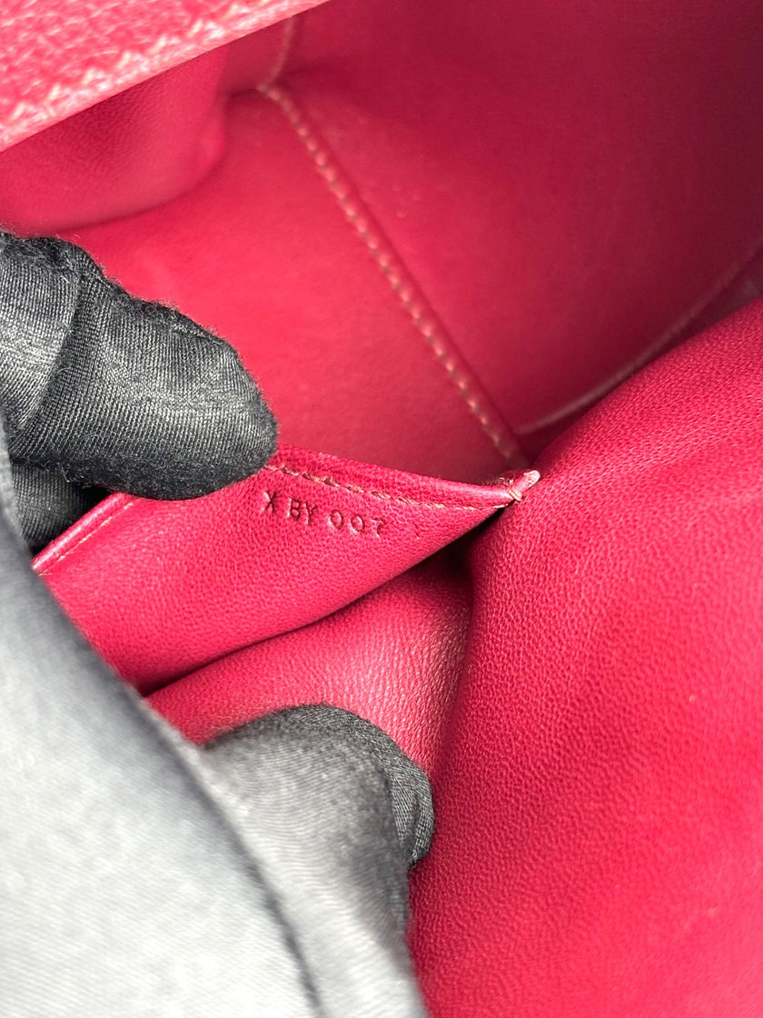 Preowned. Hermes Toolbox 20 Rouge Grenat PHW. XBY007FZ|3915